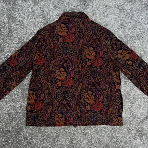 White Stag Multicolor Floral Tapestry Jacket - Picture 5 of 6